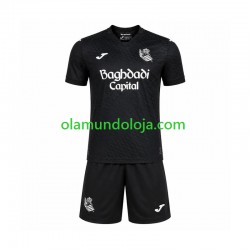 Camisola Real Sociedad Criança Equipamento Segundo 2026-2027 Manga Curta